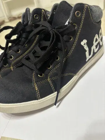 Lee 블랙 하이컷 스니커즈