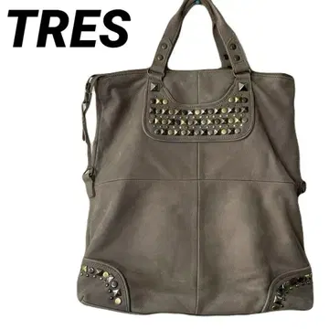 archive y2k 스터드 가죽 토트백 헤이세이 갸루 TRES
