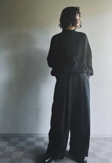 [보정 완료] Nala 하이 웨이스트 와이드 팬츠 인심 66cm