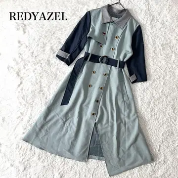 REDYAZEL 레이디 아젤 컬러 블록 트렌치 원피스 민트 M