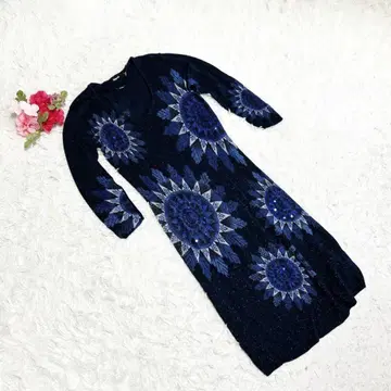 [ Desigual ] 데시구알(S) 롱 원피스 7부 소매 꽃무늬