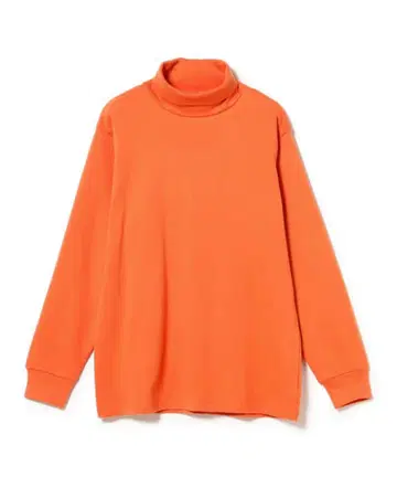 DRESS PLAIN TURTLENECK ORANGE L