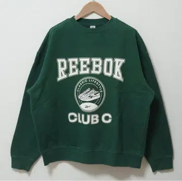 새상품급 리복 Reebok 맨투맨 L 그린 쭈리 R116