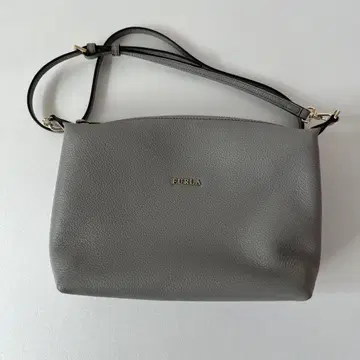 FURLA 그레이 가죽 숄더백 새상품급