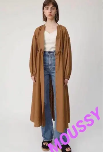 미사용 새상품 moussy(마우지) LINEN LONG SHIRT