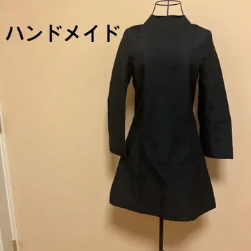 [ 새상품급 ] 핸드메이드/여성용/긴팔/원피스/블랙/블랙/패턴/파티