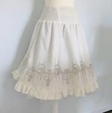 오즈온 리버서블 스커트 화이트 x 라벤더