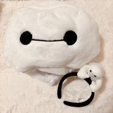 디즈니랜드 베이맥스 머리띠 모자 복슬복슬 팬캡