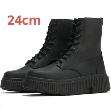 컨디션 최상 PUMA 푸마 디너라 부츠 블랙 여성용 24cm 통굽