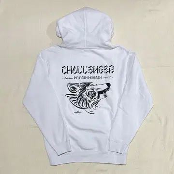Challenger x USUGROW 화이트 후드티