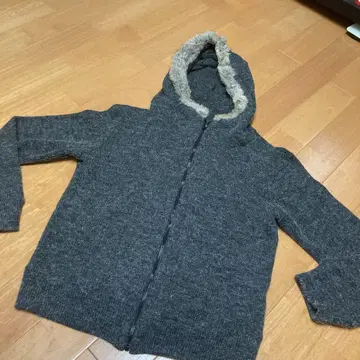 CECIL McBEE 후드 부착 자켓 그레이