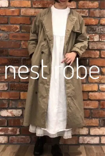 네스트로브 nest Robe 린넨 화이트 레이스 원피스