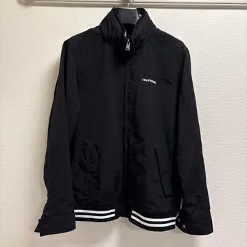 TOMMY HILFIGER 로고 나일론 블루종