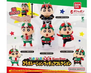 짱구는 못말려(크레용 신짱) 가면라이더 가챠가챠 피규어 컴플리트