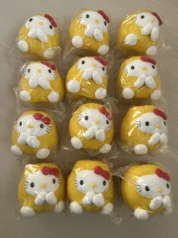 니가타 한정판 현지 키티 루레체 봉제 인형 키링 12개 묶음 판매