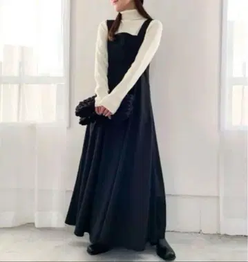 택 포함 새상품 Heather 헤링본 원피스