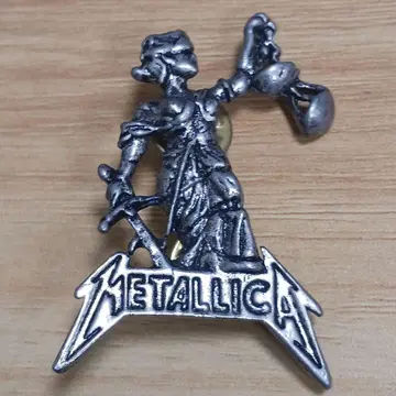 Metallica 금속제 핀 배지