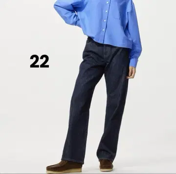 새상품 JW Anderson 스트레이트 청바지 네이비 22(56cm)