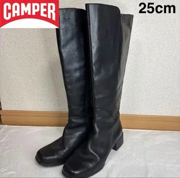 CAMPER 캠퍼 가죽 천연 가죽 롱 부츠 25cm