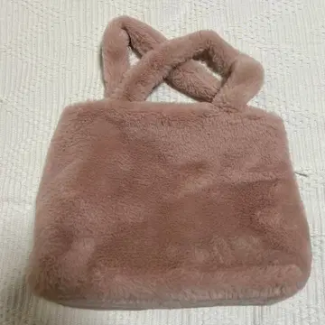 렉서스 LEXUS 핑크 퍼 토트백