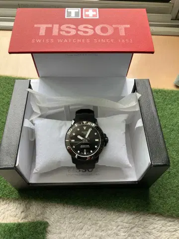 티쏘 씨스타 1000 올블랙 자동 와인딩