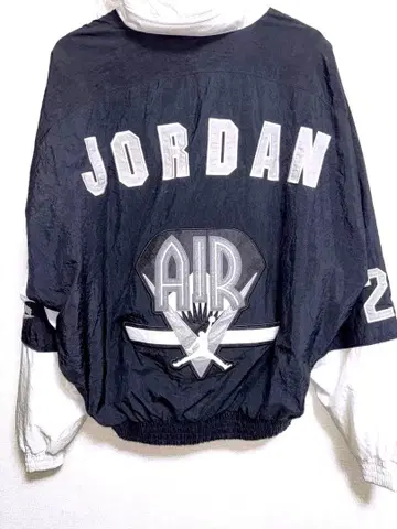 Jordan 나일론 자켓 블랙/화이트