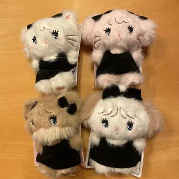 mikko characters BLACK RIBBON 마스코트 4종 세트