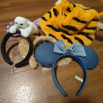 티거 캡과 미키 모양 머리띠 세트