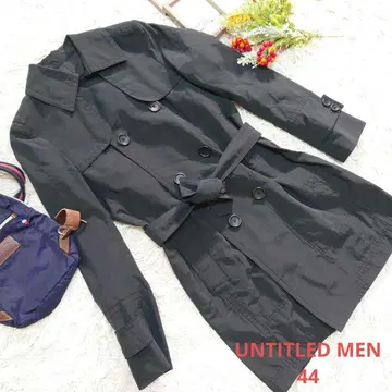 [ UNTITLED MEN ] 트렌치코트 ( 44 ) 블랙