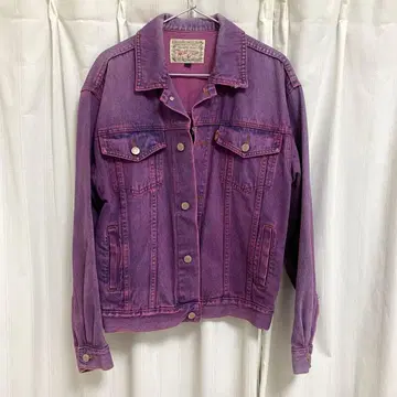 USED 데님 G 재킷 핑크 퍼플