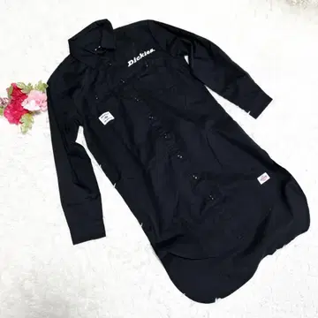 [ Dickies ] 디키즈(S) 긴팔 셔츠 원피스 블랙 레이싱
