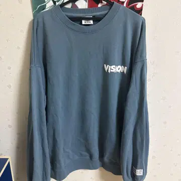 VISION 스트릿웨어 긴팔 T셔츠 블루