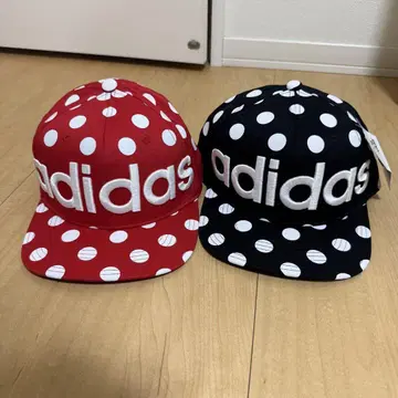 adidas 도트 무늬 도트 스트레이트 캡 모자
