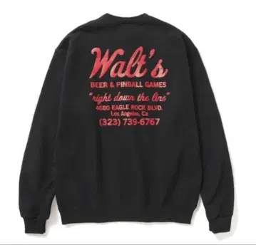챔피온 XL 맨투맨 블랙 Walt's Bar