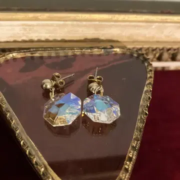 레어! 새상품급! 빈티지 크리스탈 귀걸이 반짝반짝