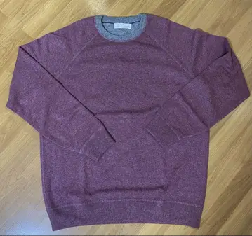 컨디션 최상 브루넬로쿠치넬리 퍼플 크루넥 스웨터 캐시미어