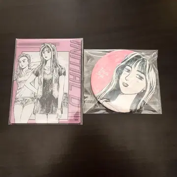 머리글자D 사토 마코 사유키 아크릴 카드 캔뱃지 세트 (임팩트 블루)