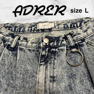 [ ADRER ] 빈티지 메이크 와이드 테이퍼드 데님 사이즈 L 링