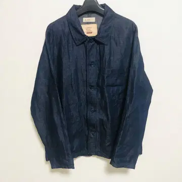 JAPAN BLUE JEANS 코튼 린넨 데님 프렌치 커버올