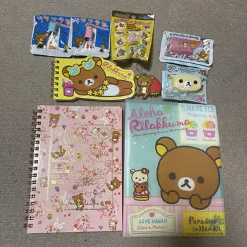 산엑스 리락쿠마 코리락쿠마 메모장 키링 굿즈