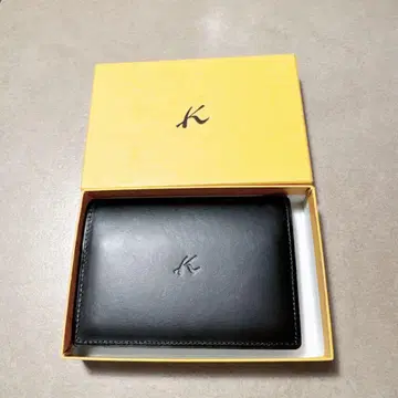 키타무라 kitamura 블랙 가죽 명함지갑