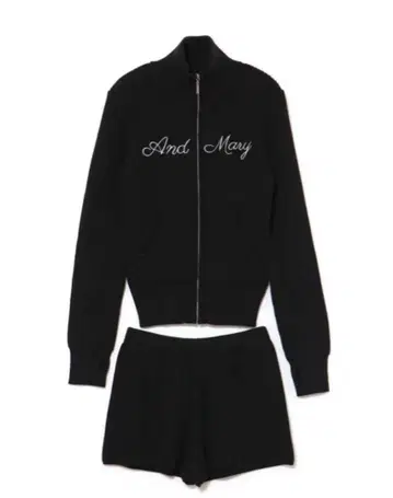 andmary letter mary 로고 세트 업 블랙