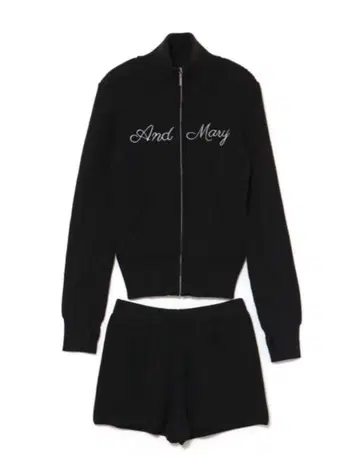 andmary letter mary 로고 세트 업 블랙