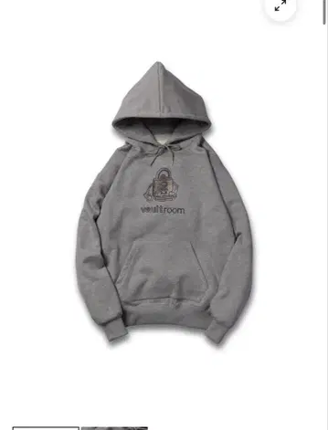 VAULTROOM DEVIL RHINESTONE HOODIE / GRY