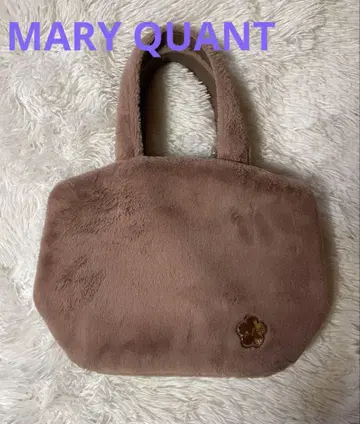 새상품급 MARY QUANT 마리콴트 퍼 토트백 핑크
