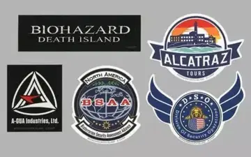BIOHAZARD DEATH ISLAND 스티커 세트