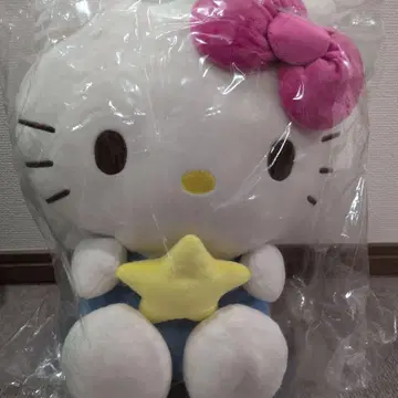 헬로키티 봉제 인형 별 모양 액세서리 포함