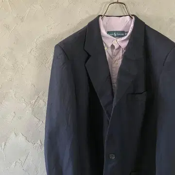 고품질 이탈리아제 테일러드 자켓 울 심플 네이비 LO14