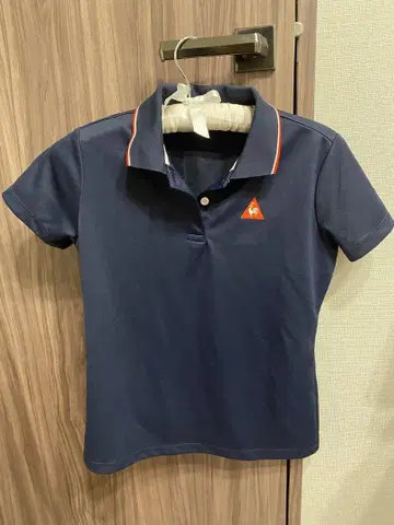 [ 새상품급 ] le coq 네이비 골프웨어 상의 반팔