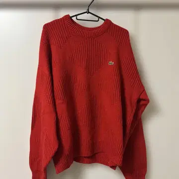 Lacoste 다이아몬드 패턴 스웨터